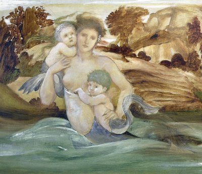 Mermaid with her Offspring by Edward Burne Jones